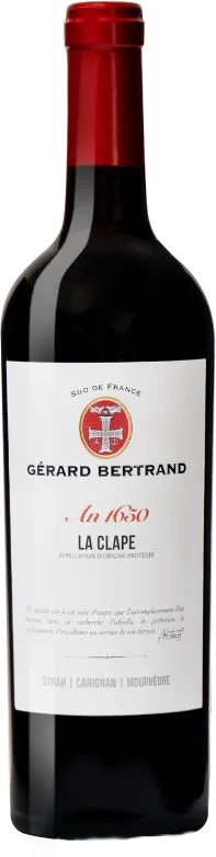 vue du vin Gérard Bertrand Héritage an 1650 la Clape Rouge 2023