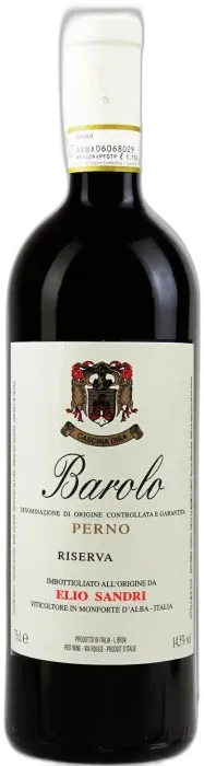 photo du vin Barolo Perno Riserva 2019