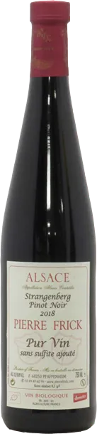 photo du vin Pinot Noir Strangenberg 2022 Pur Vin Sans Sulfite