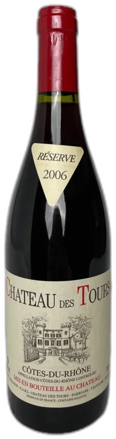 photo du vin Côtes-du-Rhône Réserve 2006 Château des Tours