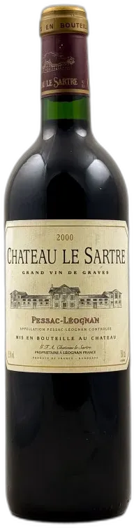 photos du vin le Sartre Pessac Léognan 2000