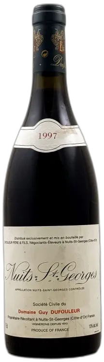 photo du vin Guy Dufouleur Nuits Saint Georges 1997