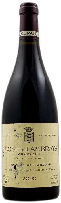 image du vin Domaine des Lambrays Clos des Lambrays 2000