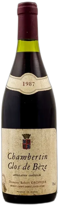 illustration du vin Robert Groffier Chambertin Clos de Bèze 1987