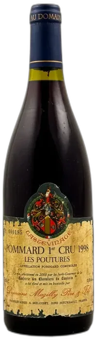 photos du vin Mazilly Pere & Fils Pommard 1er Cru "les Poutures" Tastevinage 1998