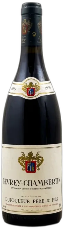 illustration du vin Dufouleur Père & Fils Gevrey Chambertin 1999