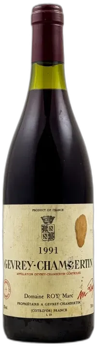 photo du vin Marc Roy Gevrey Chambertin 1991