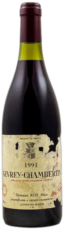 photo du vin Marc Roy Gevrey Chambertin 1991