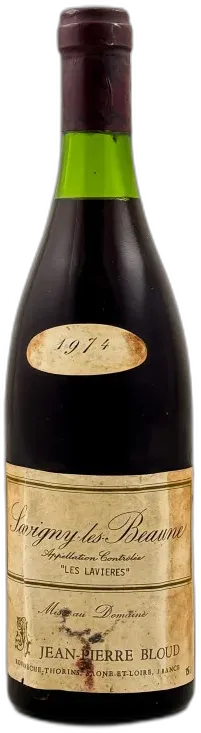 photo du vin Jean Pierre Bloud Savigny les Beaune 1er Cru "Lavières" 1974