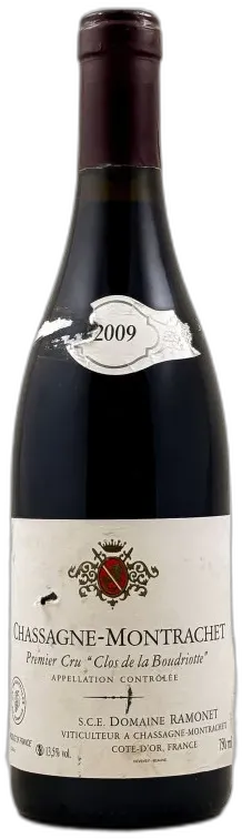 photo du vin Ramonet Chassagne Montrachet 1er Cru "Clos de la Boudriotte" Rouge 2009