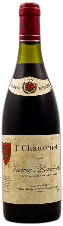 photo du vin Chauvenet Gevrey Chambertin 1989