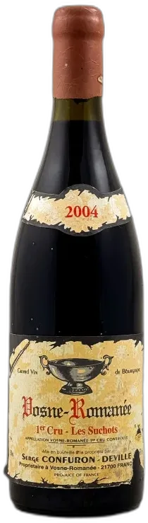 capture du vin Serge Confuron-Deville Vosne Romanée 1er Cru "les Suchots" 2004