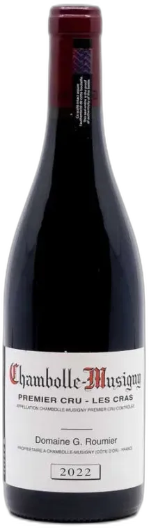 vue du vin Roumier Georges Chambolle Musigny 1er Cru les Cras 2022