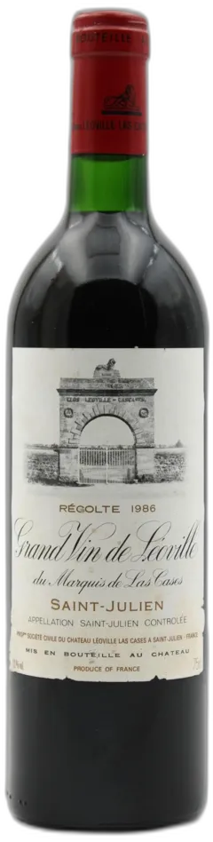 illustration du vin Château Léoville Las Cases 1986 Aoc Saint-Julien
