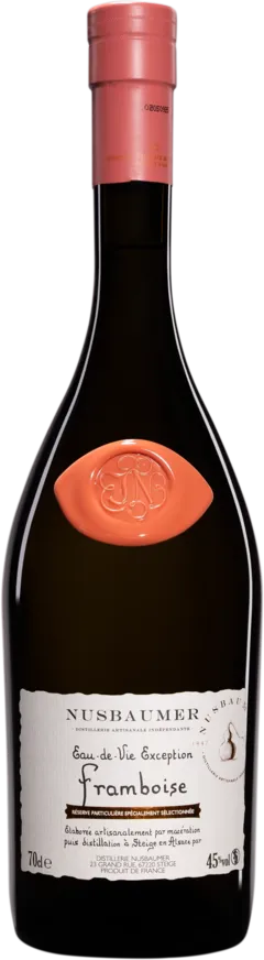 vue du vin Distillerie Nusbaumer Eau de Vie d’Alsace "Framboise des Bois - Exception" Blanc Giftbox