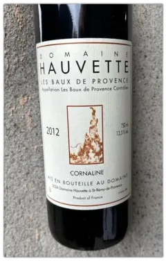 photos du vin Domaine Hauvette Baux de Provence Rouge Cornaline 2012