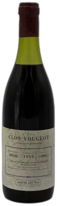 photo du vin Clos de Vougeot Grand Cru 1968 Léonce Bocquet