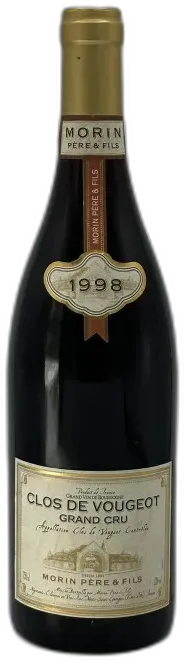 image du vin Clos de Vougeot Grand Cru 1998 Morin Père et Fils