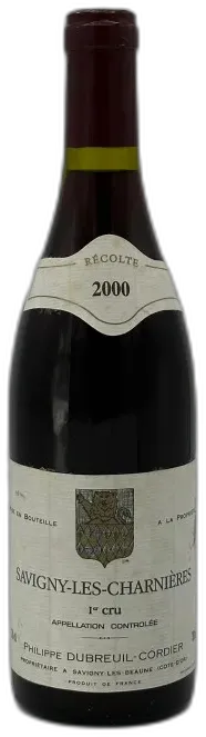 photo du vin Savigny les Beaune 1er Cru 2000 les Charnières Philippe Dubreuil Cordier