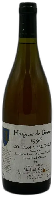 illustration du vin Corton Vergennes Grand Cru 1998 Cuvée Paul Chanson Hospices de Beaune