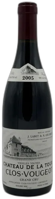 photo du vin Clos de Vougeot Grand Cru Vieilles Vignes 2005 Château de la Tour