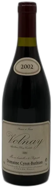 photo du vin Volnay 2002 Domaine Cyrot Buthiau