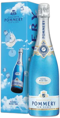 image du vin Aoc Royal Blue Sky Sur Glace Pommery