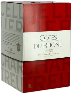 illustration du vin Côtes du Rhône Rouge Par Cellier des Chartreux Bib