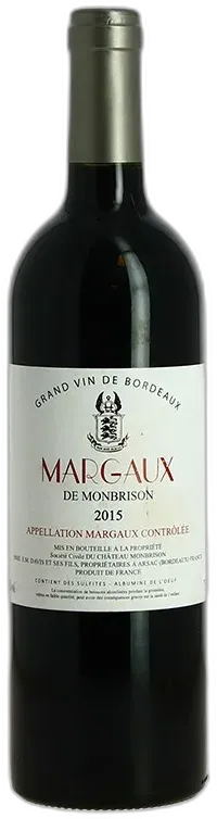 photo du vin Margaux de Monbrison 2015 Bordeaux Vin Rouge