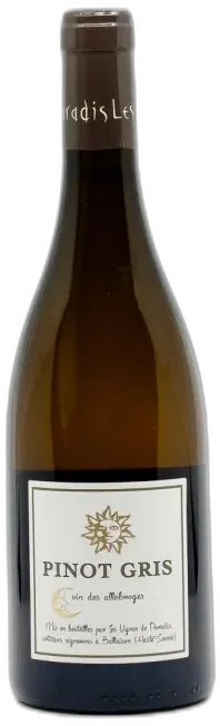 image du vin les Vignes de Paradis Igp Vin des Allobroges Pinot Gris 2020