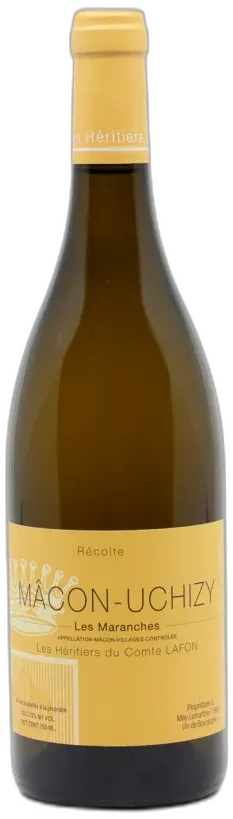 vue du vin Heritiers du Comte Lafon Mâcon Uchizy les Maranches 2023