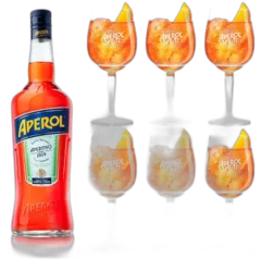 photos du vin Lot Aperol 6 Verres à Pied Pour Spritz