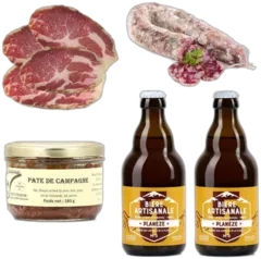 image du vin Assortiment Spécial "Apéro du Cantal" Charcuteries Artisanales et Bières d’Auvergne