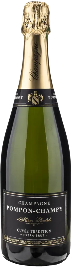 vue du vin Pompon Champy Champagne Cuvee de Tradition Extra Brut