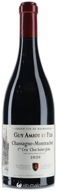 image du vin Guy Amiot & Fils Chassagne-Montrachet 1er Cru "Clos Saint Jean" 2020