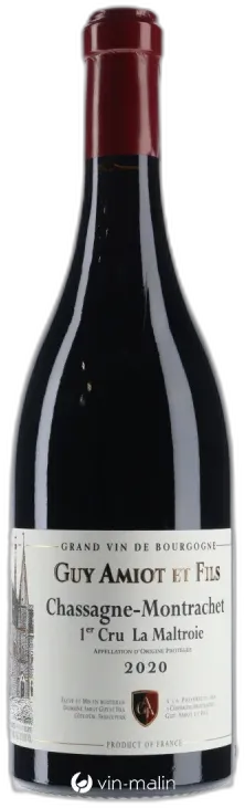 illustration du vin Guy Amiot & Fils Chassagne-Montrachet 1er Cru " la Maltroie" 2020