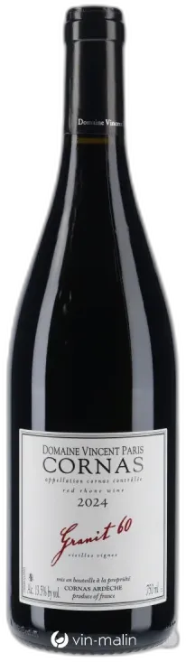 photo du vin Domaine Vincent Paris Cornas "Granit 60" 2024