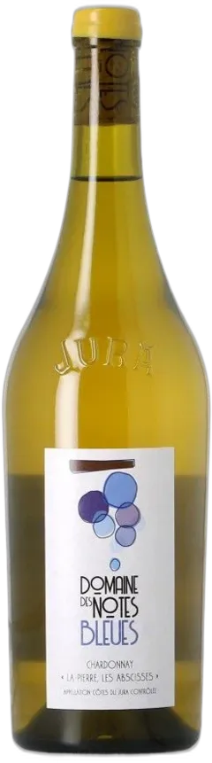 illustration du vin Notes Bleues Arbois Chardonnay "la Pierre, les Abscisses" 2023