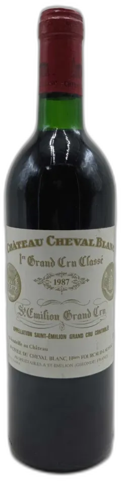 vue du vin Château Cheval Blanc 1987