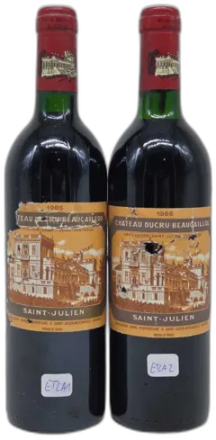 photo du vin Château Ducru Beaucaillou Etla 1986