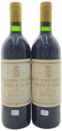 photo du vin Château Pichon Longueville Comtesse de Lalande 1985