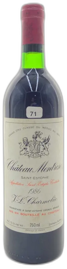 image du vin Château Montrose 1986