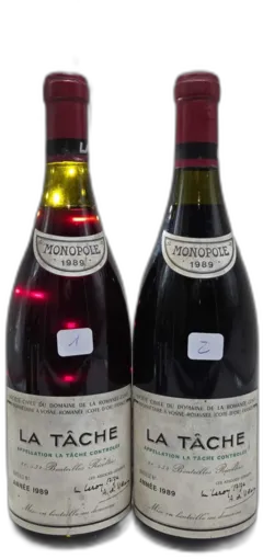 vue du vin la Tache Domaine de la Romanée-Conti 1989