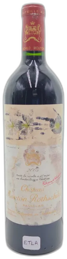 capture du vin Château Mouton Rothschild Etla 2005