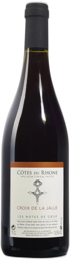 illustration du vin Aop Cotes du Rhone Rge Notes de Coeur