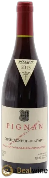 photo du vin Châteauneuf-du-Pape Pignan Emmanuel Reynaud 2013