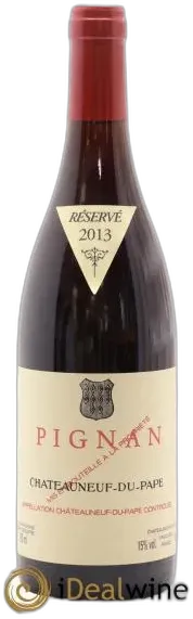 photo du vin Châteauneuf-du-Pape Pignan Emmanuel Reynaud 2013