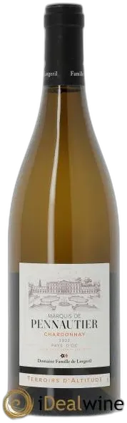 illustration du vin Pays D&Apos;oc Terroirs D&Apos;Altitude Chardonnay Marquis de Pennautier