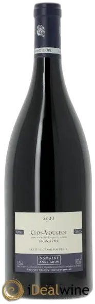 vue du vin Clos de Vougeot Grand Cru le Grand Maupertui Anne Gros 2023