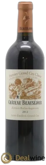 photo du vin Château Beauséjour 1er Grand Cru Classé b 2012